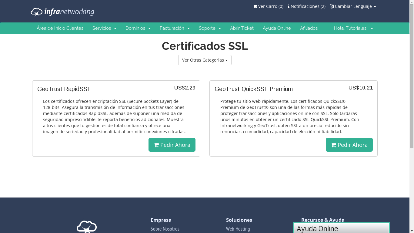 Cómo contratar un certificado SSL