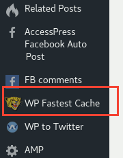 WP Fastest Cache Configuracion