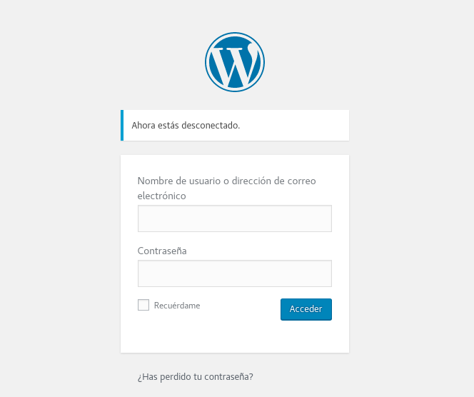 Ingresar al WordPress de nuestro servidor