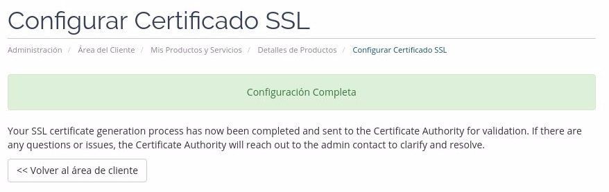 SSL listo