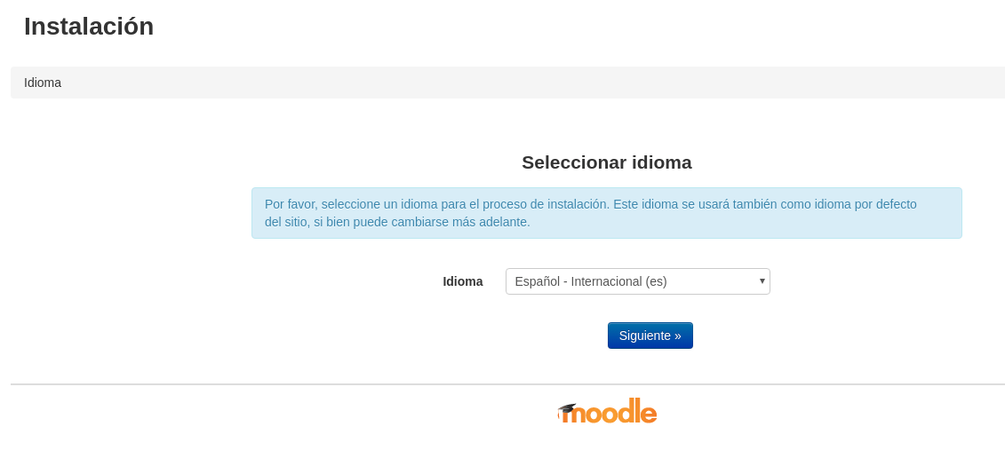 Configurar Idioma en Moodle