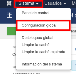 Joomla - Configuraciones Globales