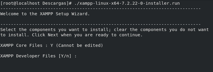 Instalación de XAMPP en Linux 02
