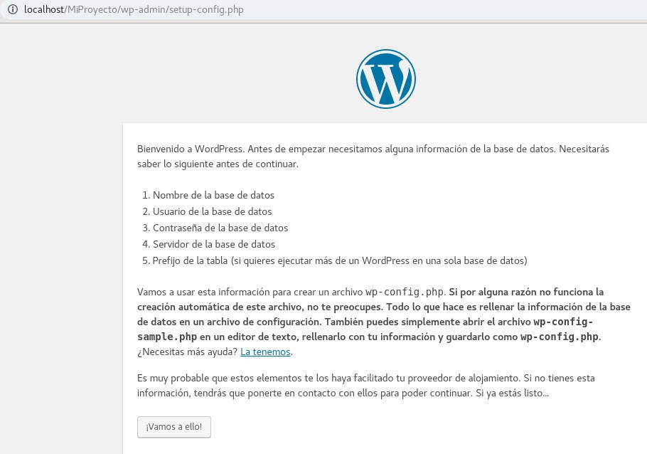 Instalador de WordPress