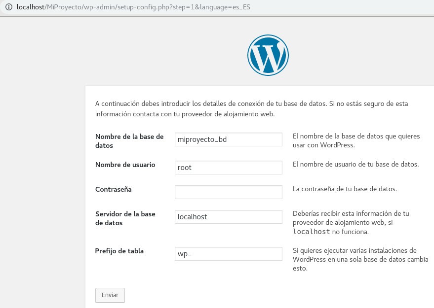 Configurando WordPress