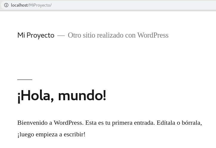 Hola Mundo en WordPress