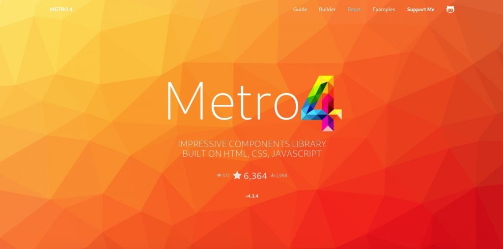 Metro 4, una de las alternativas a Bootstrap