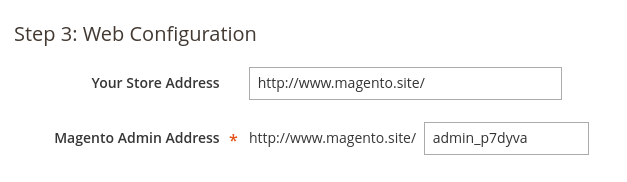 Configurar URL de Magento