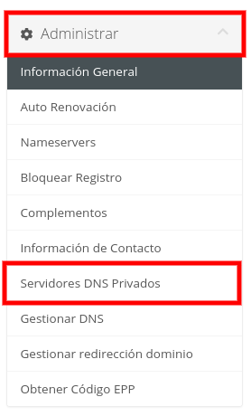 Servidores DNS Privados