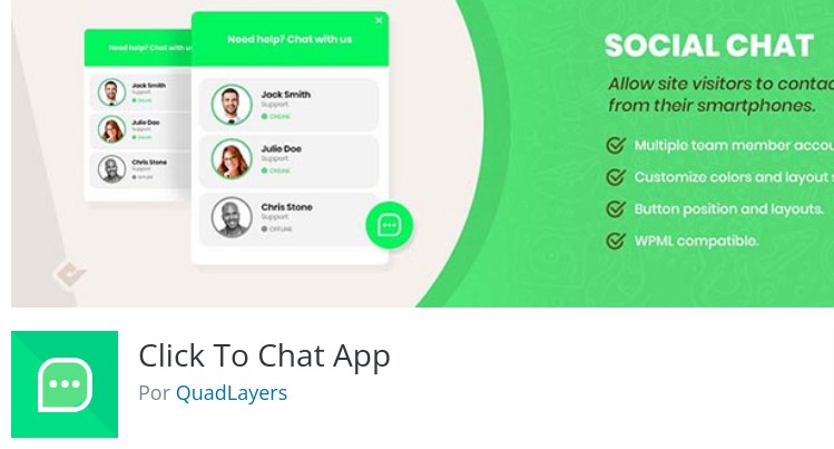 Plugin Click to Chat App