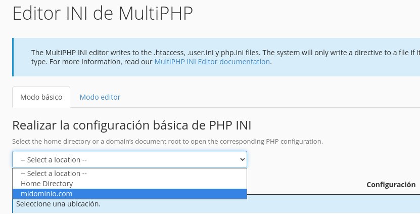 Cómo arreglar el error upload_max_filesize en WordPress con MultiPHP