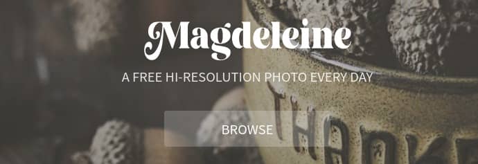 Magdeleine es uno de los mejores bancos de imágenes gratis para WordPress
