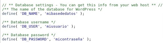 Error al establecer una conexión con la base de datos en WordPress: revisar wp-config.php
