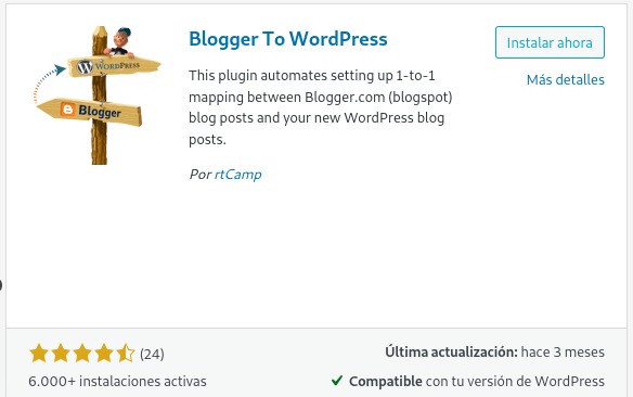 Plugin para redirigir Blogger a WordPress